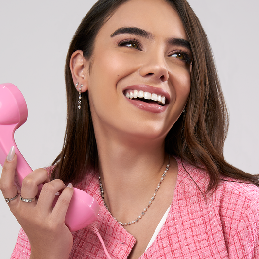 Colar Jasmim com Pérolas em Prata -Just For You