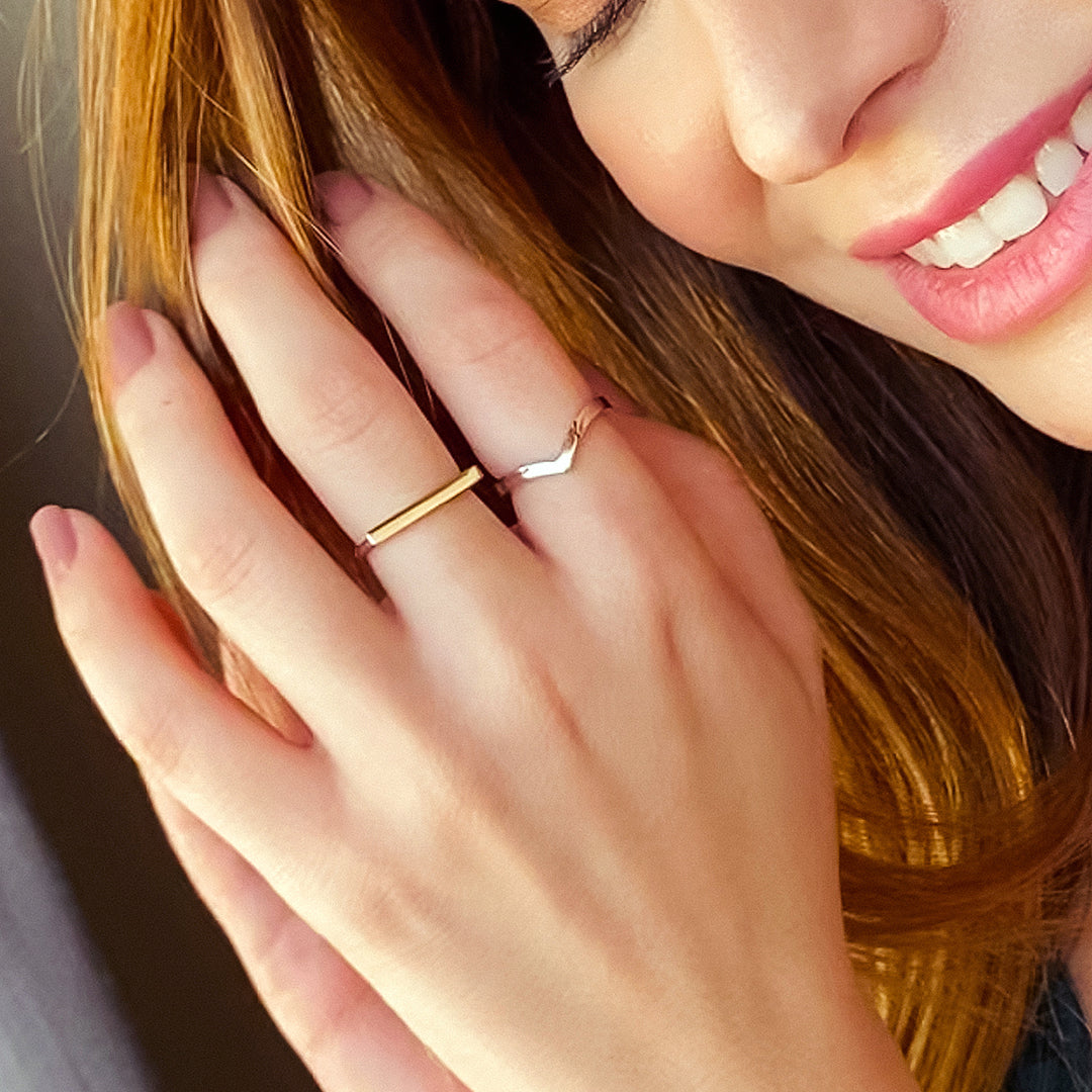 Anel em Prata - Coleção Just For You Reto