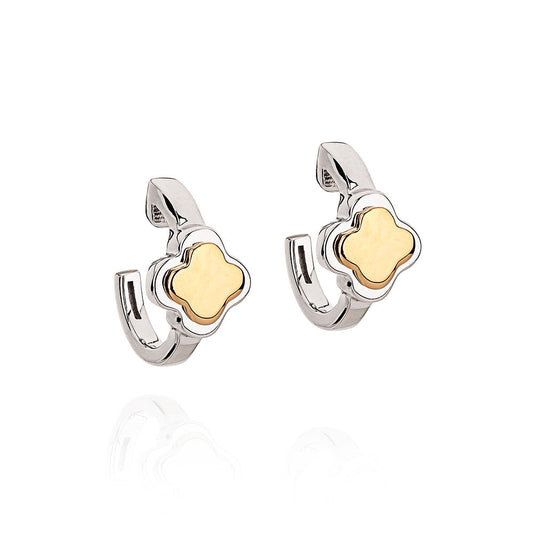 Brinco Romantic em Prata com detalhe em Ouro Amarelo - JFY