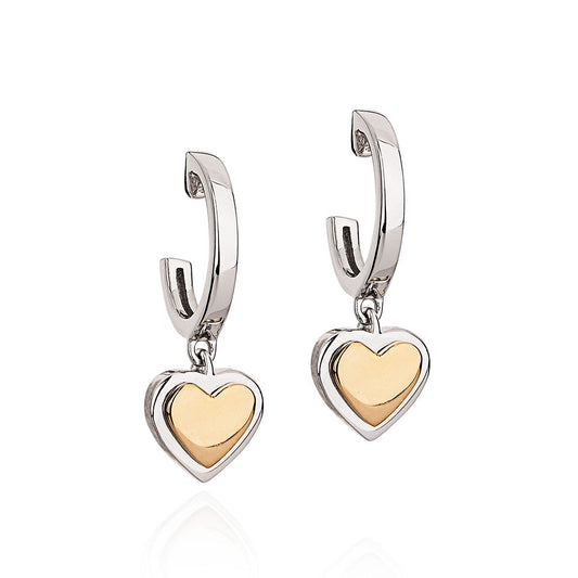 Brinco Romantic em Prata com detalhe em Ouro Amarelo - JFY