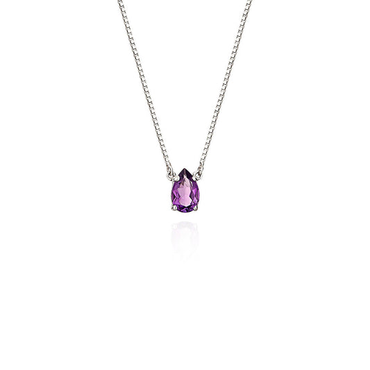 Colar Colorful em Prata com Ametista - JFY