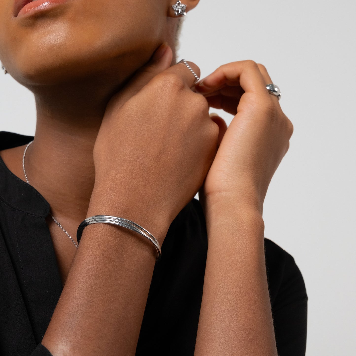 Pulseira Echo em Prata