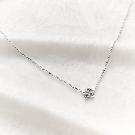 Colar Lilac em Prata com Topázios