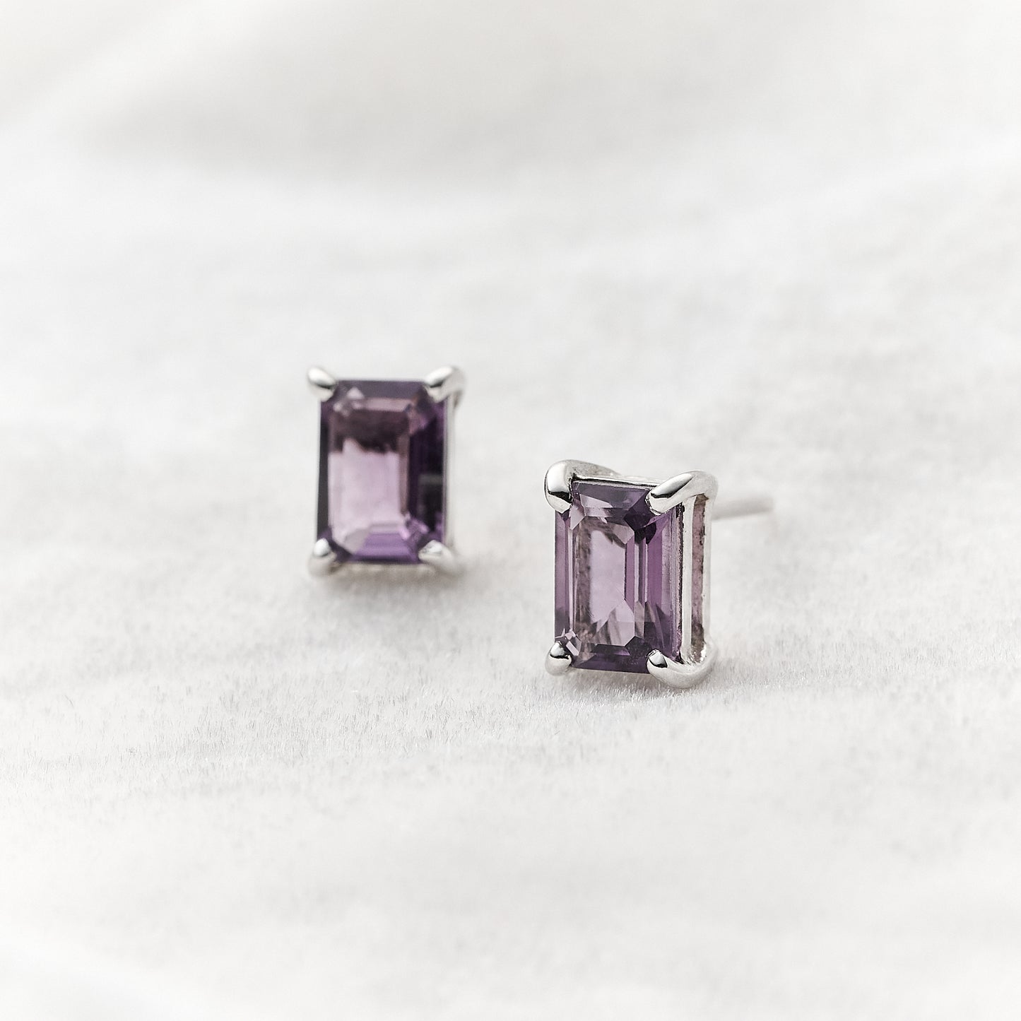 Brinco Colorful em Prata com Ametista Un