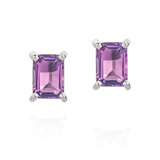 Brinco Colorful em Prata com Ametista Un