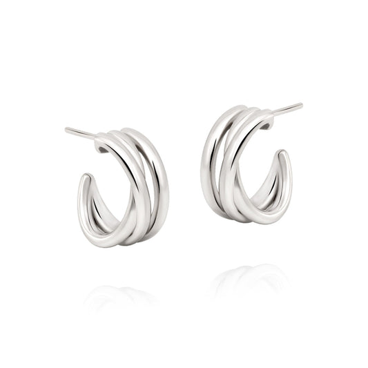 Brincos Echo em Prata