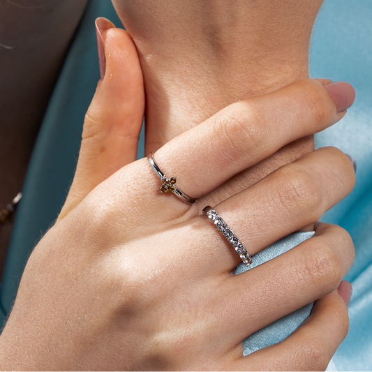 Anel Citrino Prata 1 Aplique