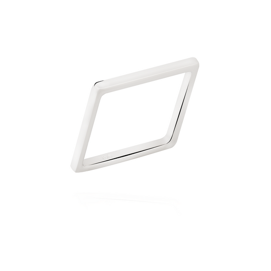 Anel Quadrado Trinity em Prata