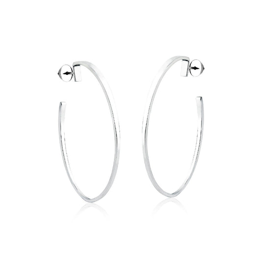 Brinco Argola em Prata - Coleção Just For You