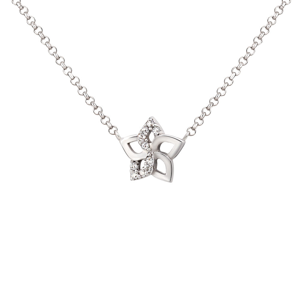 Colar Lilac em Prata com Topázios