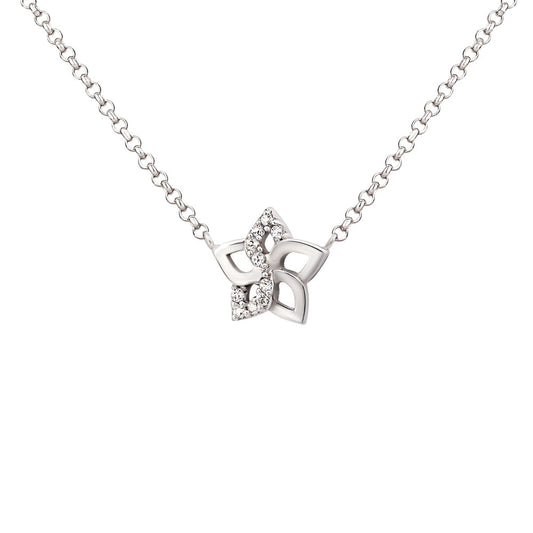 Colar Lilac em Prata com Topázios